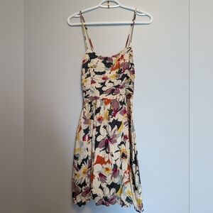 Truworth Size 36 Floral Spaghetti Strap Dress